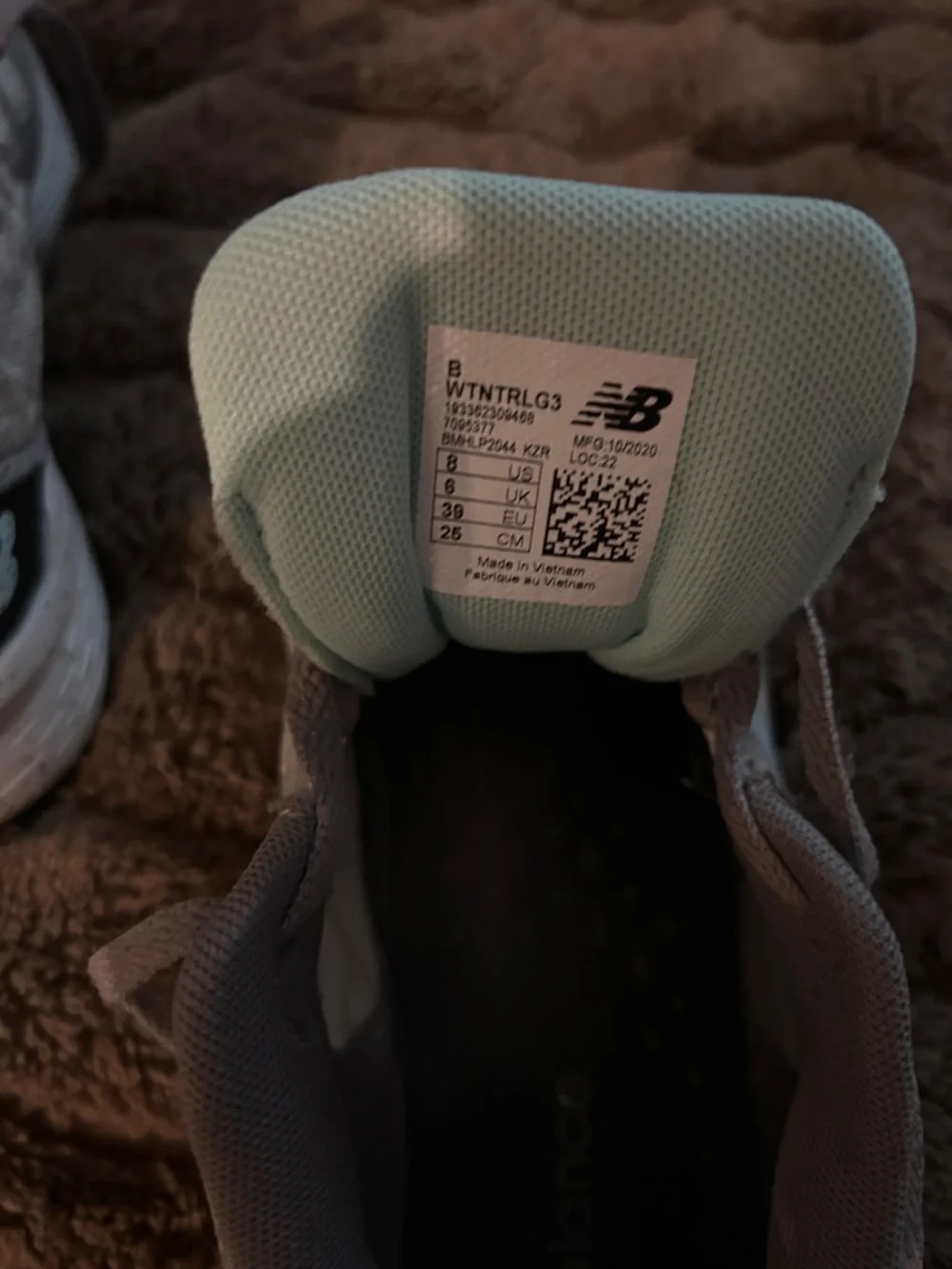 Gray Athletic Sneakers with Light Blue Accents - Picture 5 of 5